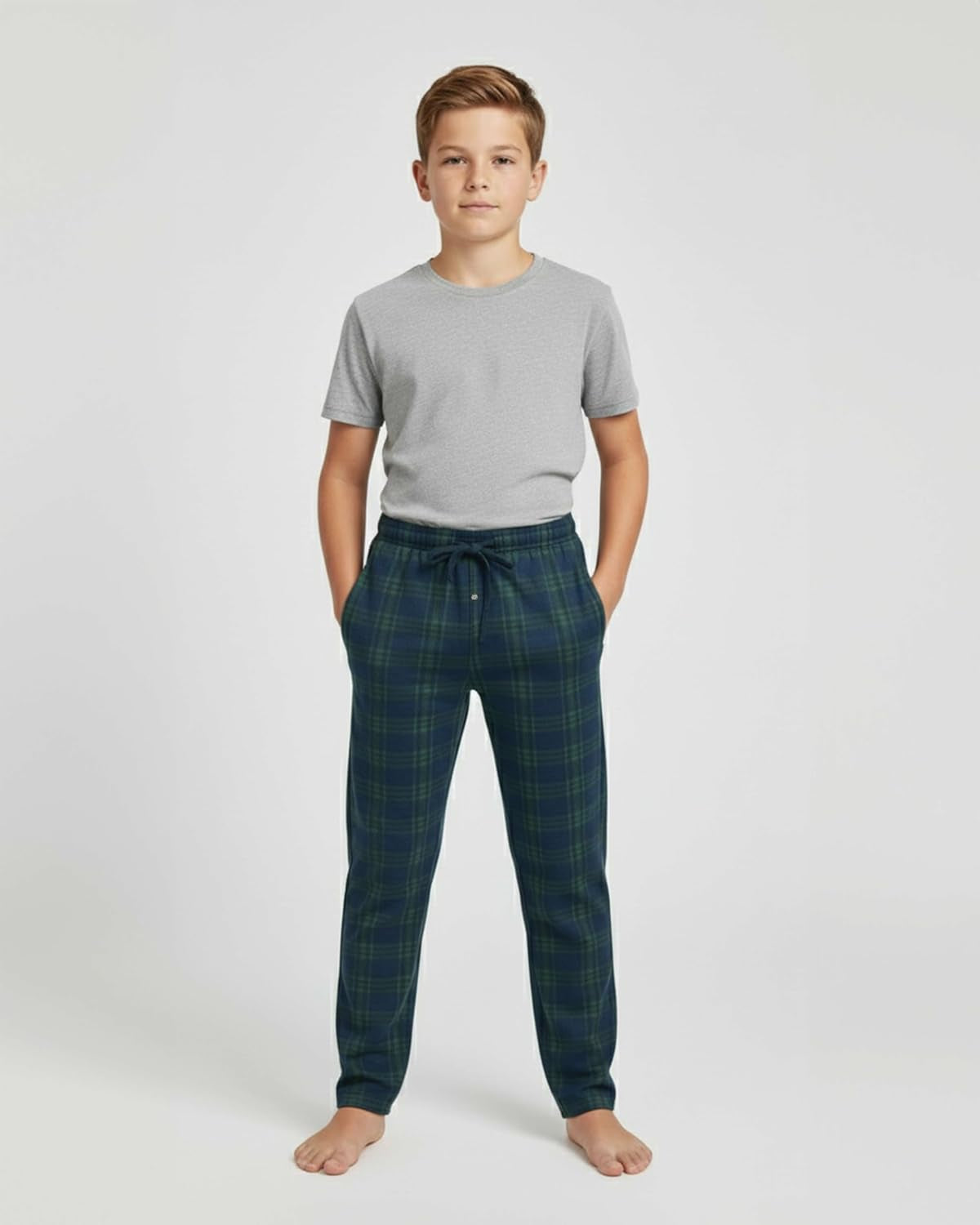 3 Pack Boys' Fleece Pajama Pants Sleepwear Pjs Kids Teens Bottoms Pockets